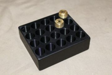 Enderle  Pill ( Jet ) Organizer - Storage Enderle By Pass Jet for 40 Main Jets - Black Anodized